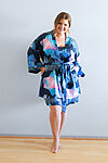 Floral Bridesmaid Robes for bridal parties curvy