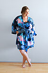 Floral Bridesmaid Robes for bridal parties curvy