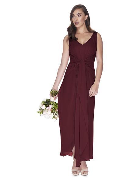 Elspeth Bridesmaid Dress - Burgundy main image 0