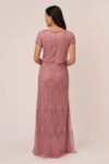 dark pink bridesmaid dresses with sleeves by Adrianna Papell