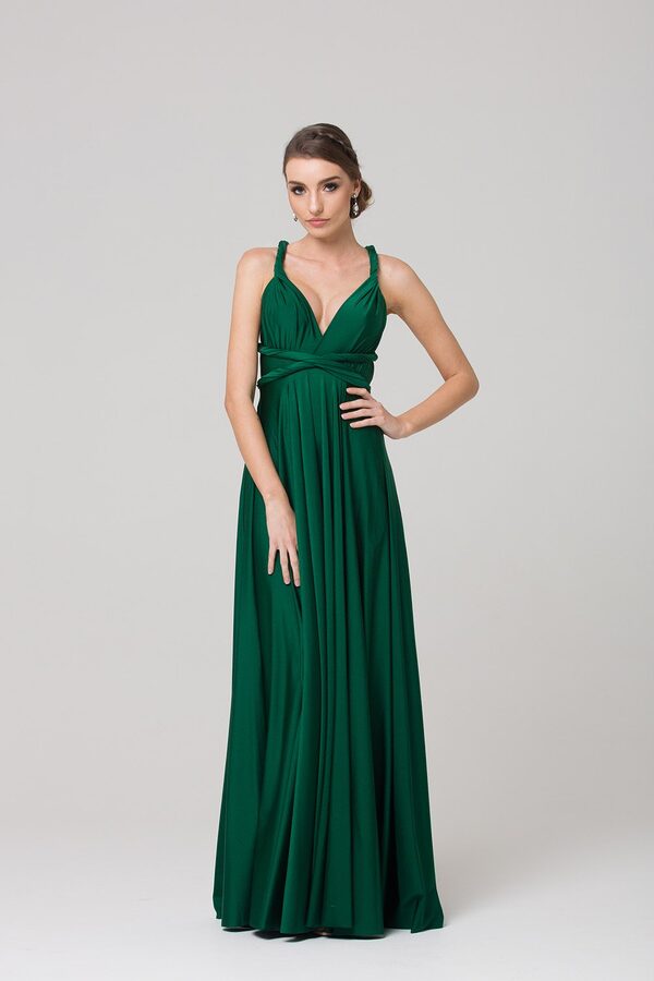 PO31 EMERALD FRONT tania olsen emerald bridesmaids dress