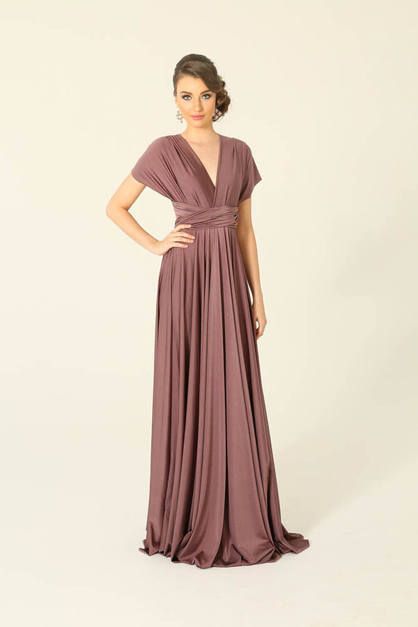 Infinity Wrap Bridesmaid Dress By Tania Olsen - Tea Rose Infinity Wrap Bridesmaid Dress By Tania Olsen - Tea Rose