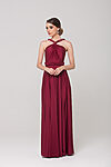 Infinity Wrap Bridesmaid Dress By Tania Olsen - Merlot Red
