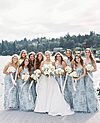 Blue Embroidered Tulle Real Wedding Jenny Yoo Australia