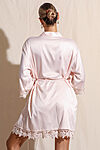 Ella Blush Lace Satin Bridesmaids Robe