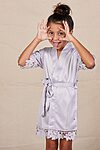 Purple Lilac Flower Girl Robe Australia