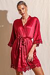 EllaSatinLaceBridalRobe