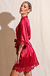 EllaSatinLaceBridalRobe