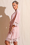 Rosa Blush Lace Cotton Bridesmaids Robe