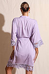 Rosa Lilac Lace Cotton Bridesmaids Robe