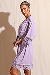 Rosa Lilac Lace Cotton Bridesmaids Robe