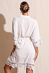 RosaCottonBridalLaceRobesWhite