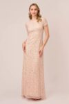 blush pink bridesmaid dresses by Adrianna Papell