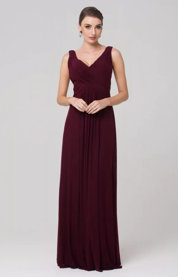 Amber Bridesmaid Dress by Tania Olsen - Wine Red
