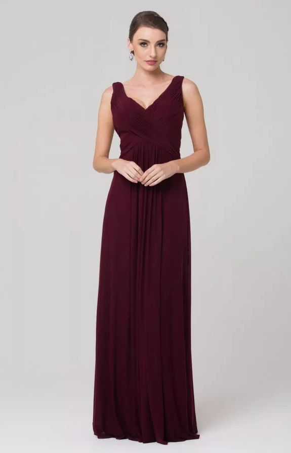 Amber Bridesmaid Dress by Tania Olsen - Wine Red Amber Bridesmaid Dress by Tania Olsen - Wine Red