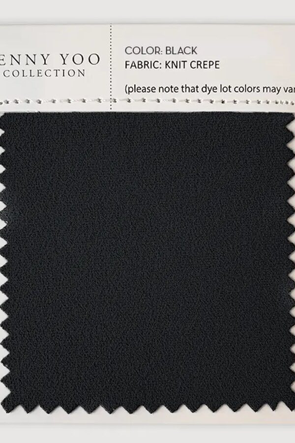 Jenny Yoo Knit Crepe Swatch - Black Jenny Yoo Knit Crepe Swatch - Black