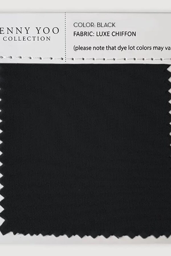 Jenny Yoo Luxe Chiffon Swatch - Black Jenny Yoo Luxe Chiffon Swatch - Black