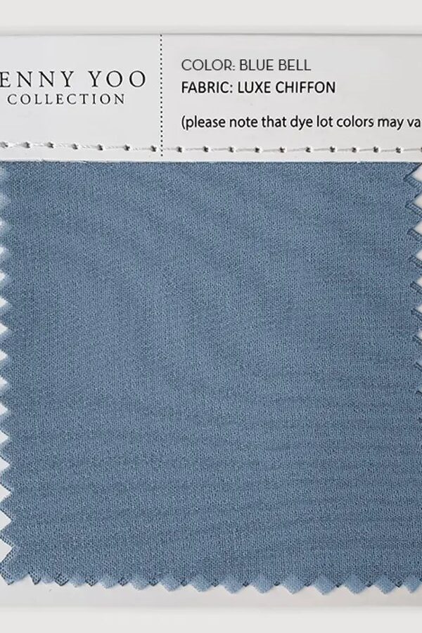 Jenny Yoo Luxe Chiffon Swatch - Bluebell Jenny Yoo Luxe Chiffon Swatch - Bluebell