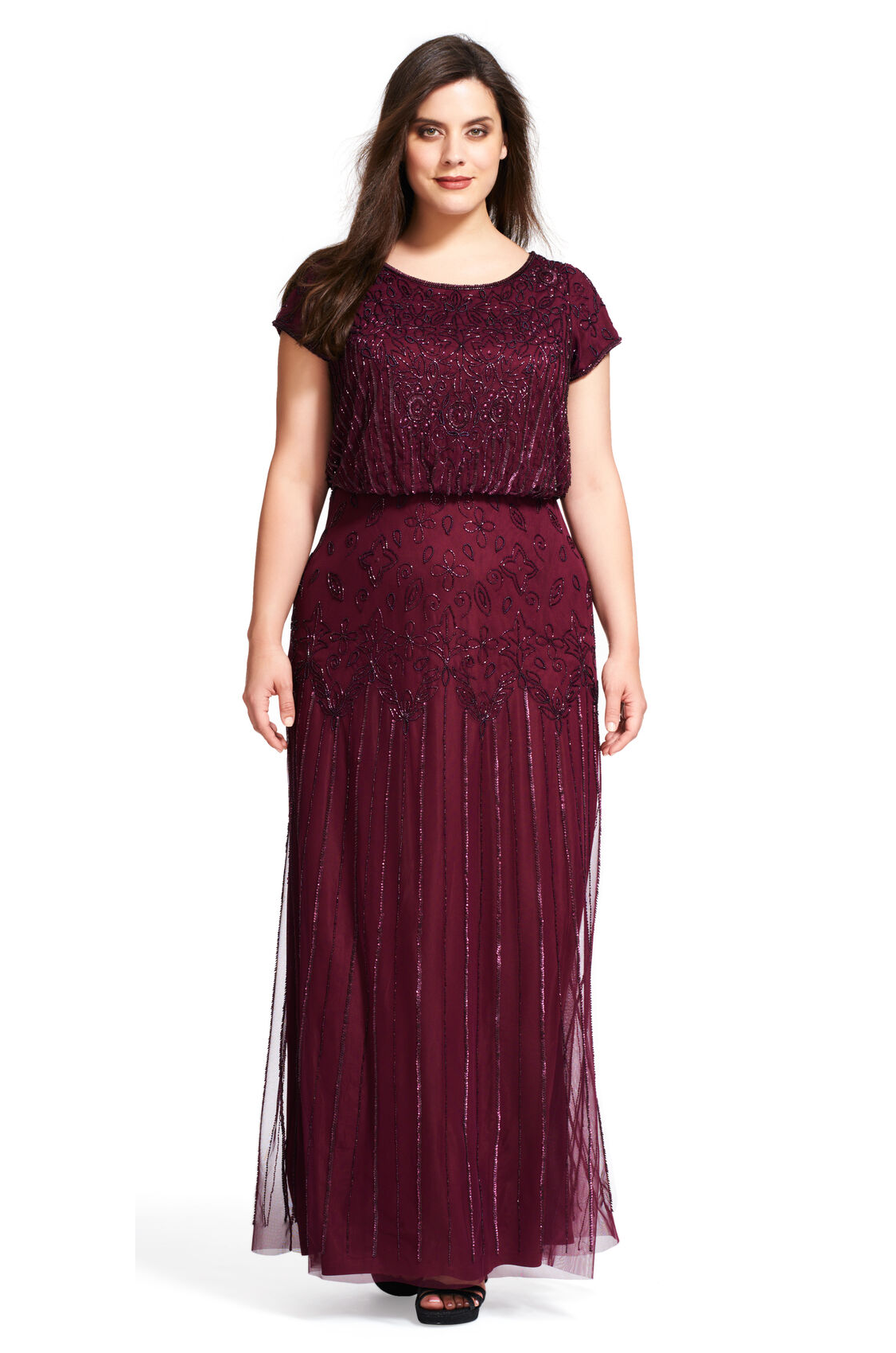 Nina Bridesmaids Dress in Cassis 