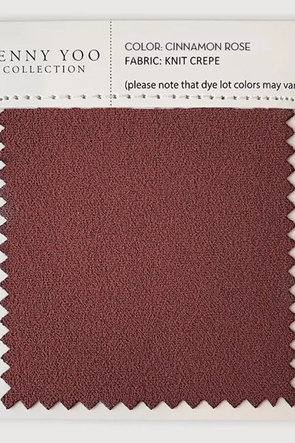 Jenny Yoo Knit Crepe Swatch - Cinnamon Jenny Yoo Knit Crepe Swatch - Cinnamon