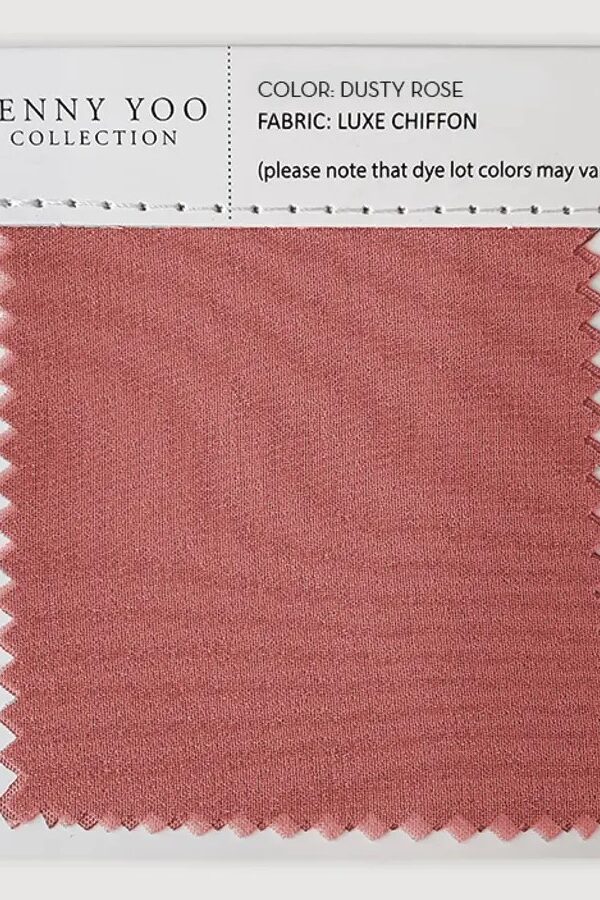 Jenny Yoo Luxe Chiffon Swatch - Dusty Rose Jenny Yoo Luxe Chiffon Swatch - Dusty Rose
