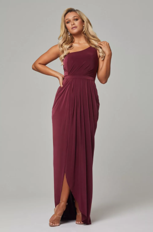 Eloise Bridesmaid Dress by Tania Olsen - Wine Red