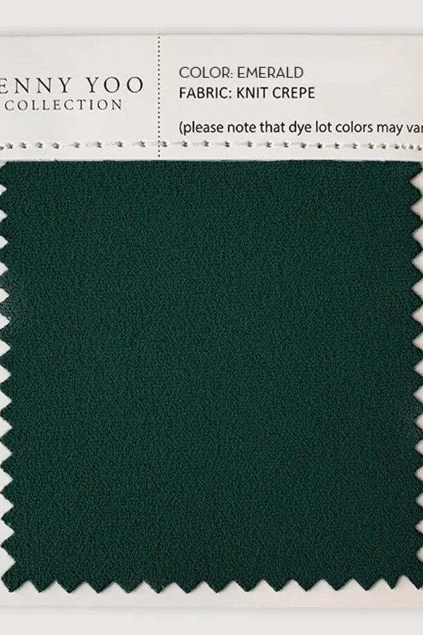 Jenny Yoo Knit Crepe Swatch - Emerald Jenny Yoo Knit Crepe Swatch - Emerald