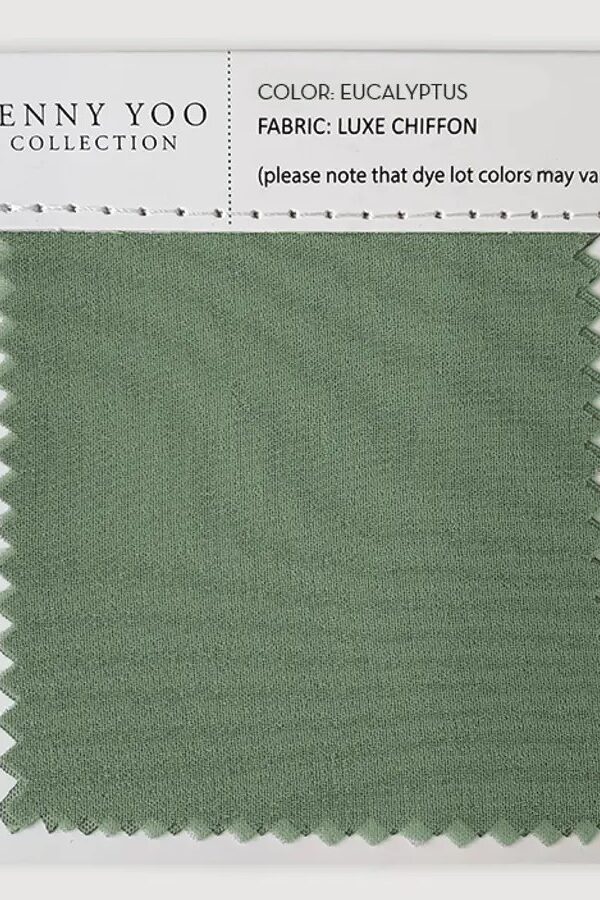 Jenny Yoo Luxe Chiffon Swatch - Eucalyptus Jenny Yoo Luxe Chiffon Swatch - Eucalyptus