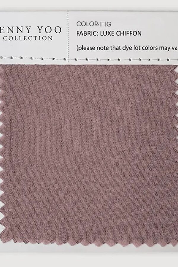 Jenny Yoo Luxe Chiffon Swatch - Fig Jenny Yoo Luxe Chiffon Swatch - Fig