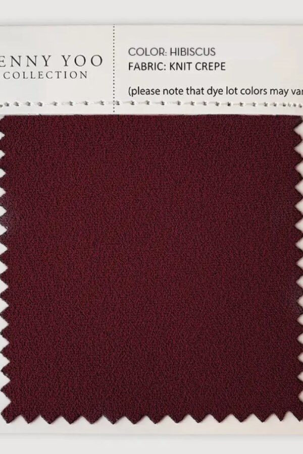 Jenny Yoo Knit Crepe Swatch - Hibiscus Jenny Yoo Knit Crepe Swatch - Hibiscus