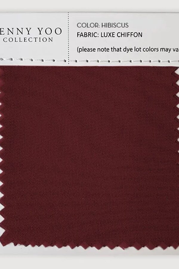 Jenny Yoo Luxe Chiffon Swatch - Hibiiscus Jenny Yoo Luxe Chiffon Swatch - Hibiscus