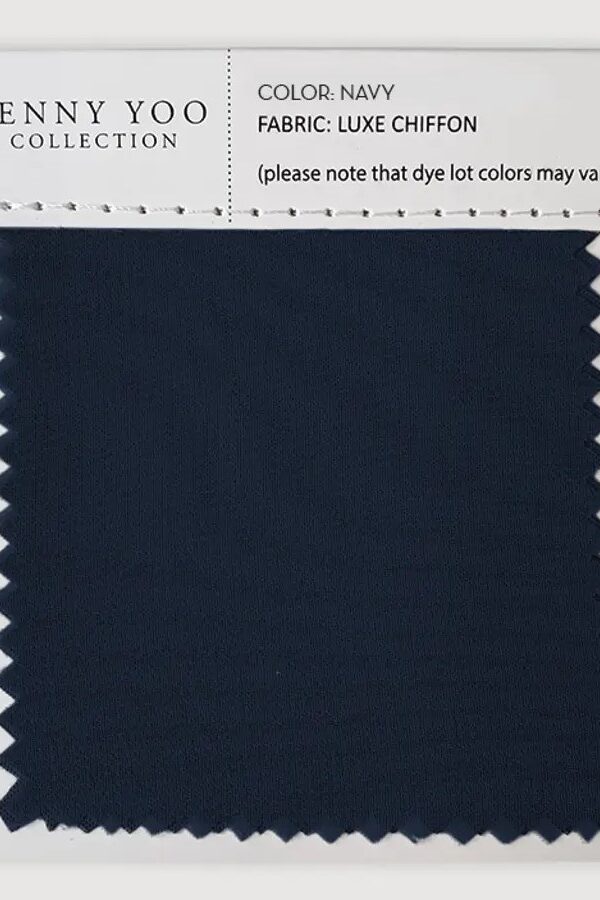 Jenny Yoo Luxe Chiffon Swatch - Navy Jenny Yoo Luxe Chiffon Swatch - Navy