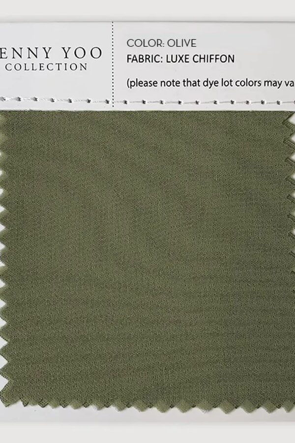 Jenny Yoo Luxe Chiffon Swatch - Olive Jenny Yoo Luxe Chiffon Swatch - Olive