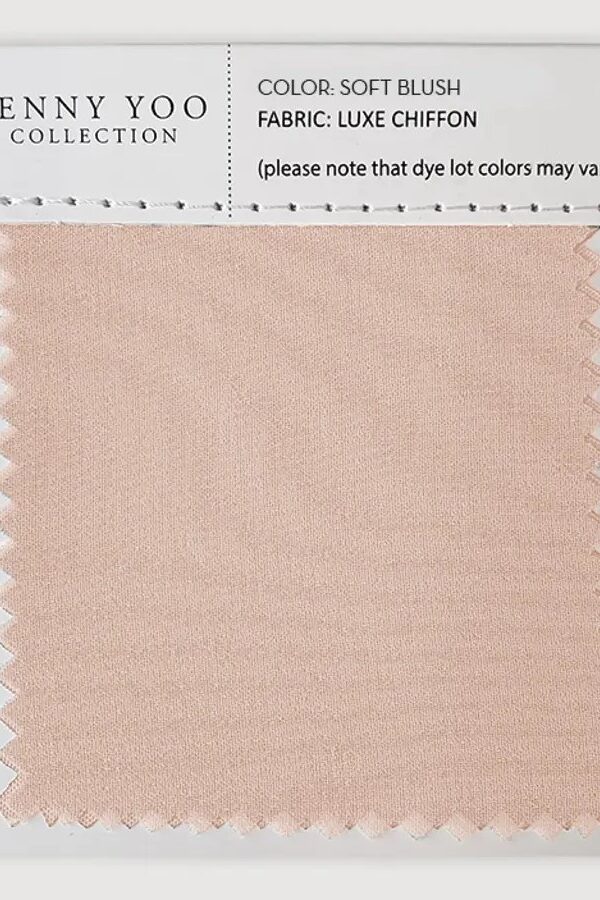 Jenny Yoo Luxe Chiffon Swatch - Soft Blush Jenny Yoo Luxe Chiffon Swatch - Soft Blush