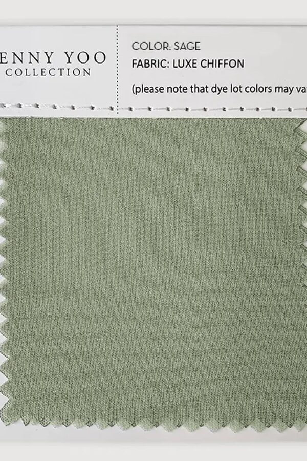 Jenny Yoo Luxe Chiffon Swatch - Sage Jenny Yoo Luxe Chiffon Swatch - Sage