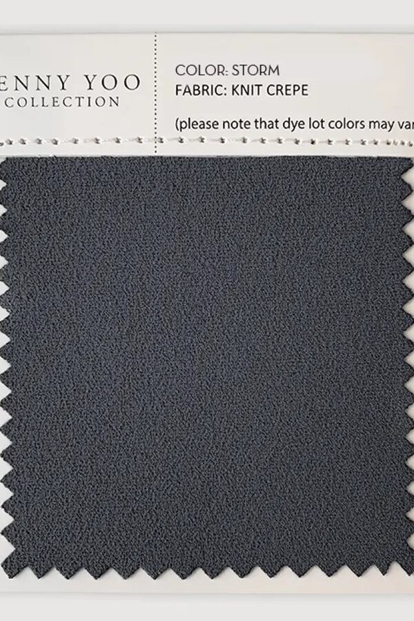 Jenny Yoo Knit Crepe Swatch - Storm Jenny Yoo Knit Crepe Swatch - Storm