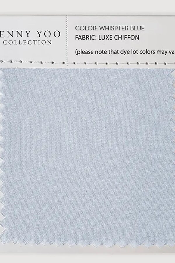Jenny Yoo Luxe Chiffon Swatch - Whisper Blue Jenny Yoo Luxe Chiffon Swatch - Whisper Blue