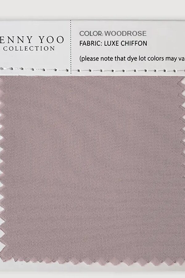 Jenny Yoo Luxe Chiffon Swatch - Woodrose Jenny Yoo Luxe Chiffon Swatch - Woodrose