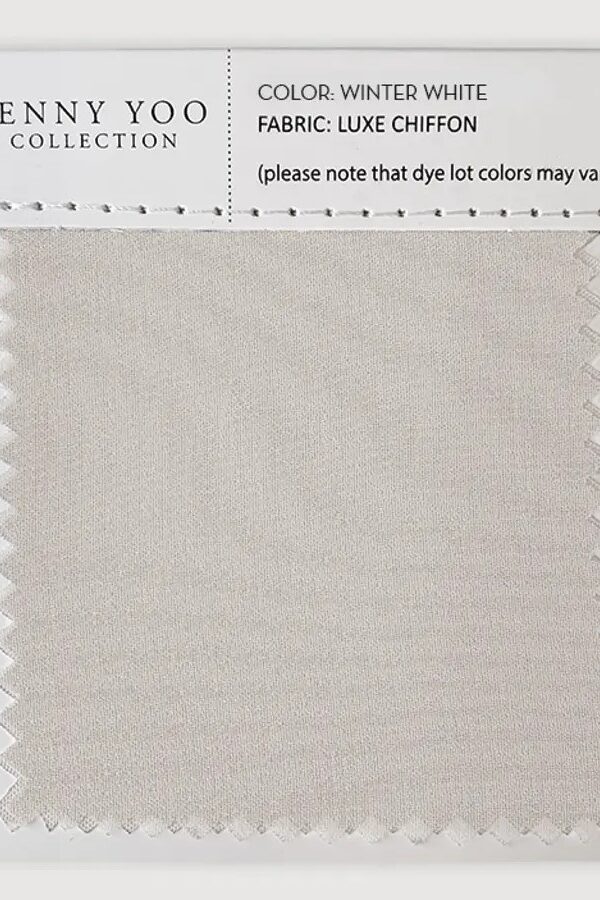Jenny Yoo Luxe Chiffon Swatch - Winter White Jenny Yoo Luxe Chiffon Swatch - Winter White