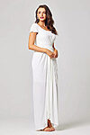 Gloria Bridesmaid Dress by Tania Olsen – Vintage White - TO804 White Side