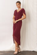 Zara Bridesmaid Dresses by Talia Sarah in Mahogany Burgundy Red