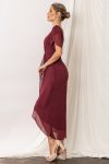 Zara Bridesmaid Dresses by Talia Sarah in Mahogany Burgundy Red
