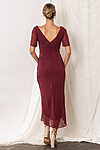 Zara Bridesmaid Dresses by Talia Sarah in Mahogany Burgundy Red