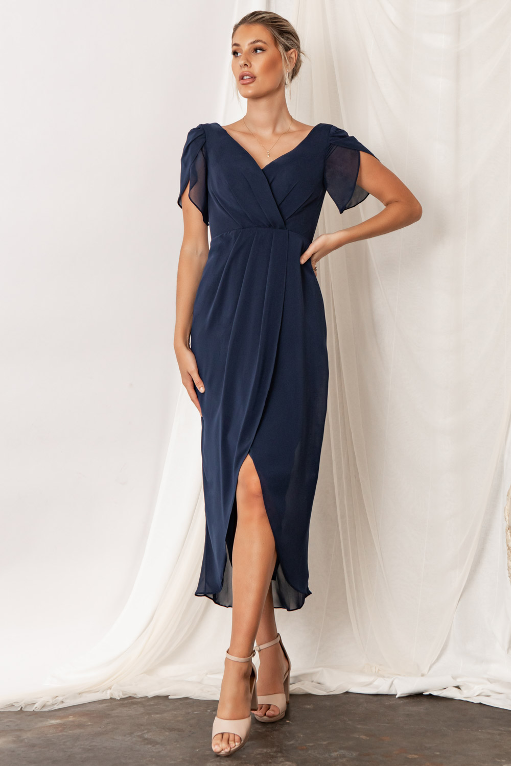 Zara - Navy Blue Bridesmaids Dress ...