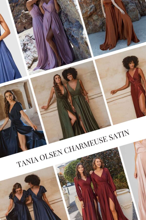 Tania Olsen charmeuse Satin Swatches for Bridesmaids Only