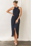 Mila Bridesmaids Dress Navy Blue