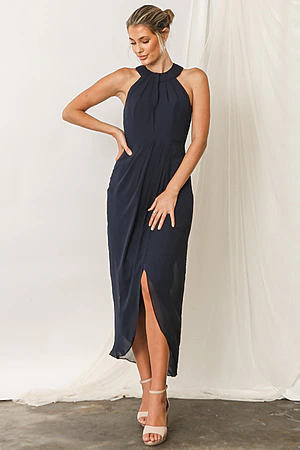 Mila Navy Blue Bridesmaid Dress by Talia Sarah