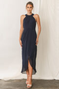Mila Bridesmaids Dress Navy Blue