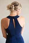 Mila Navy Blue Bridesmaid Dress by Talia Sarah - MilaNavyBackDetail