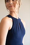 Mila Navy Blue Bridesmaid Dress by Talia Sarah - MilaNavyFrontDetail